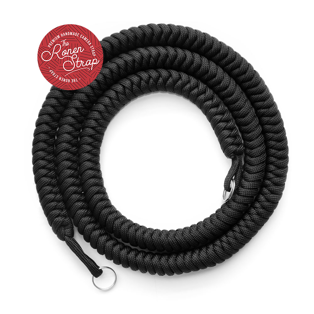 Black Ular Handmade Paracord Camera Strap with Quick Release (For ...