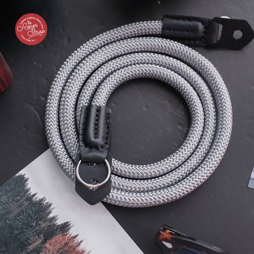 Grey Handmade Nylon Rope Camera Shoulder Neck Strap