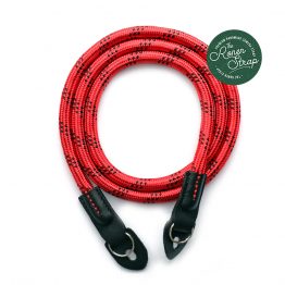 RED WITH BLACK DOTTED HANDMADE NYLON ROPE CAMERA