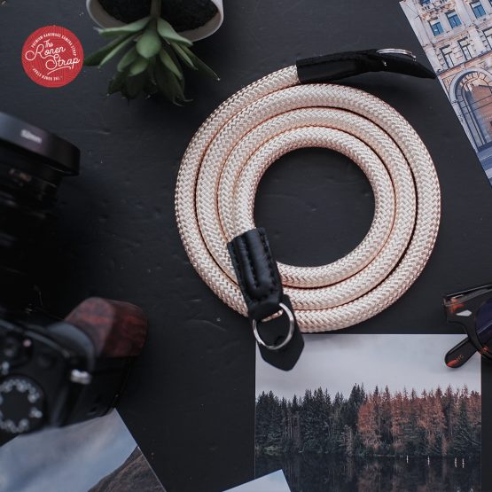 Buttercream Color Nylon Rope Camera Strap for Shoulder & Neck - Image 4