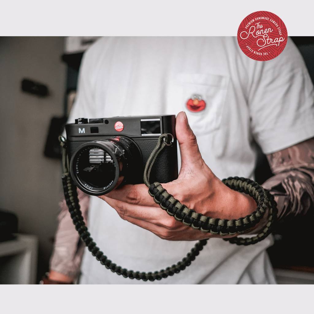PREMIUM HANDMADE COBRA PARACORD CAMERA STRAP FOR SHOULDER & NECK (BLACK ...