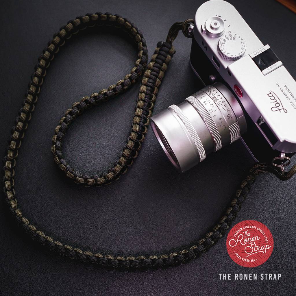 PREMIUM HANDMADE COBRA PARACORD CAMERA STRAP FOR SHOULDER & NECK (BLACK ...