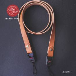 PREMIUM HANDCRAFTED LEATHER CAMERA STRAP WITH QUICK RELEASE BUCKLE – SADDLE TAN