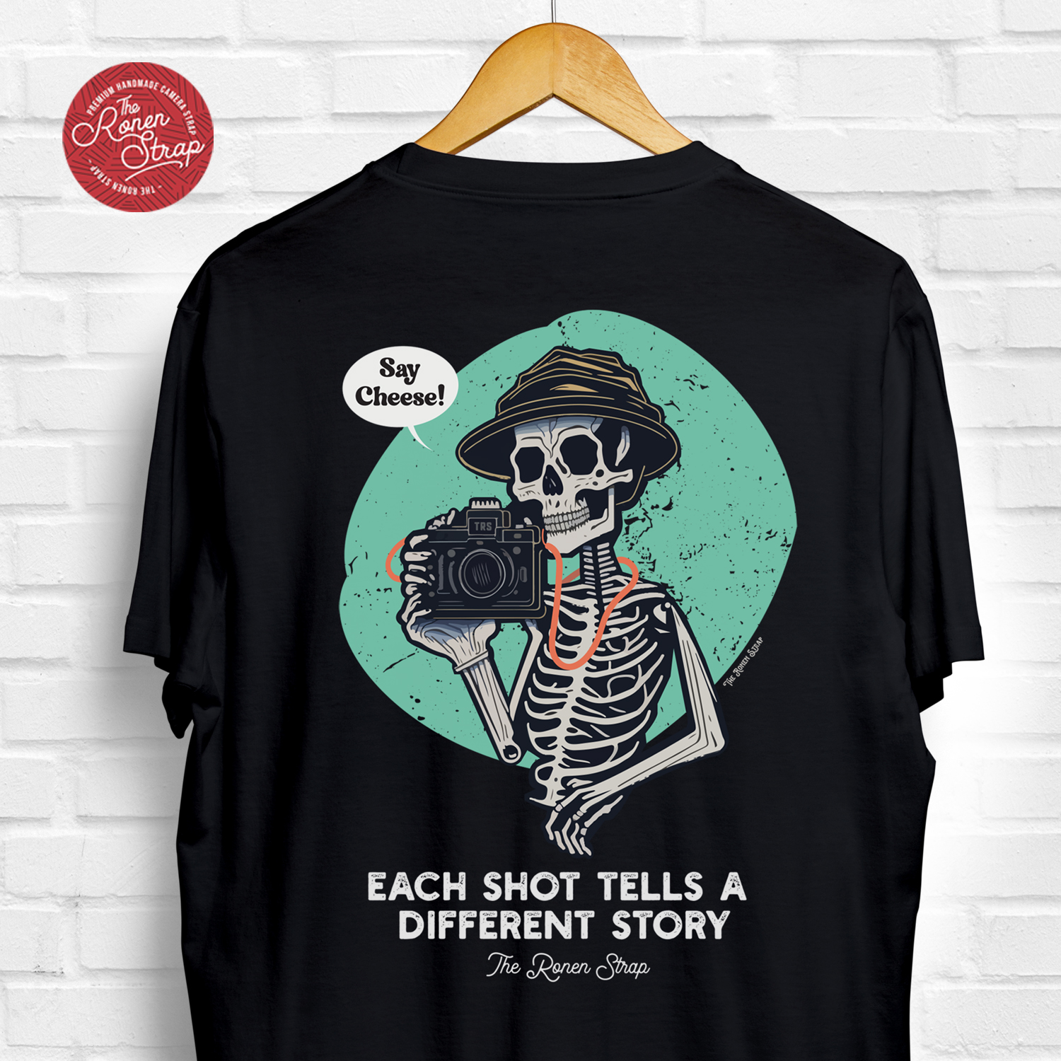 The Ronen Strap T-Shirt | Say Cheese! Skeleton