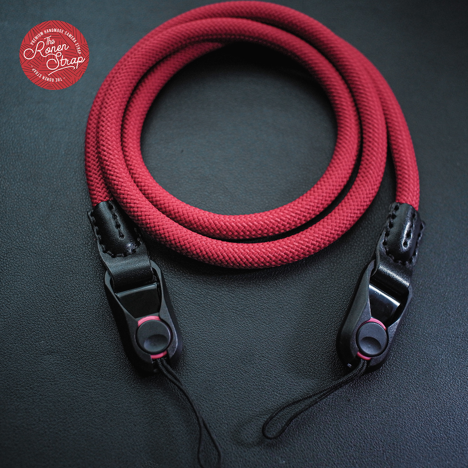 The ronen strap - red nylon rope with quick release