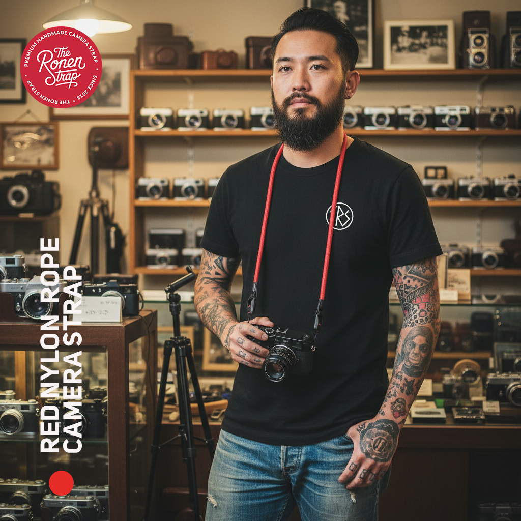 TRS red Nylon with quick release