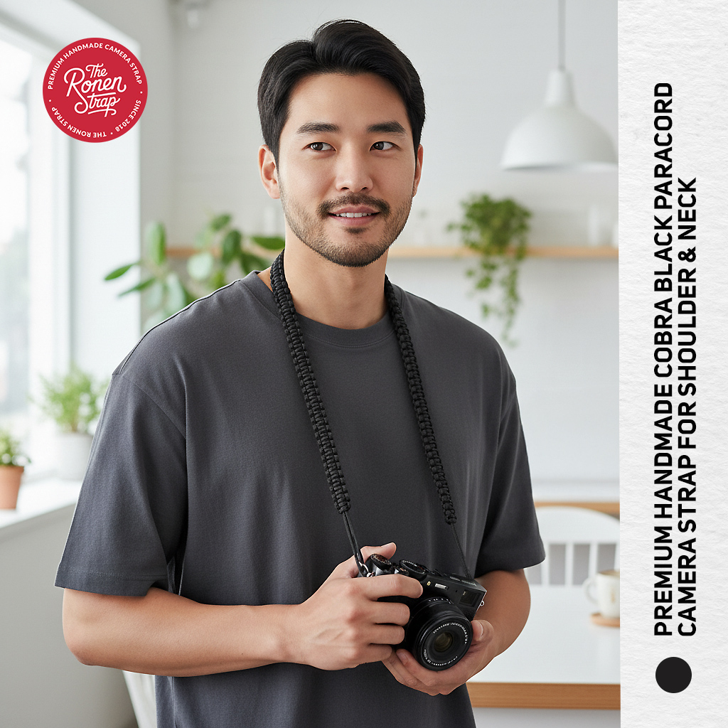 The ronen strap - A black cobra paracord strap