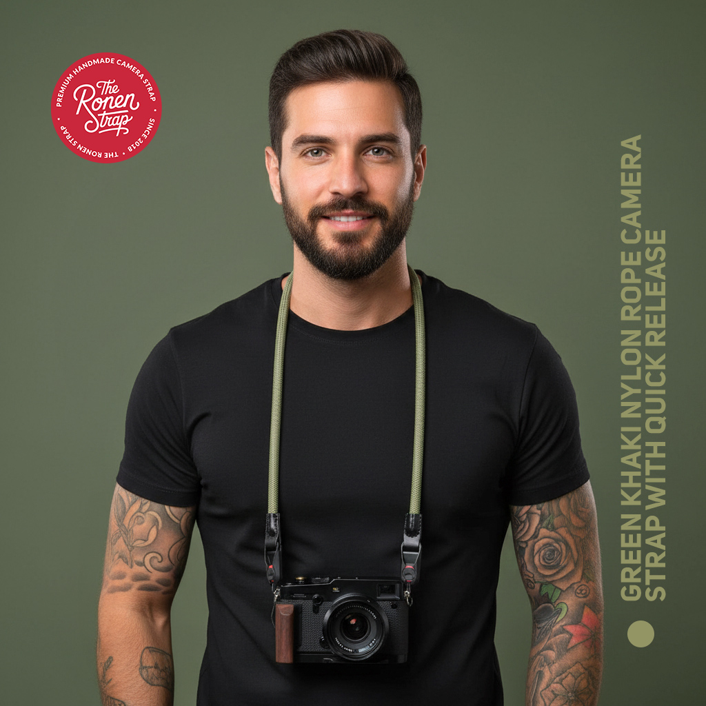 The Ronen Strap Green Nylon with quick release