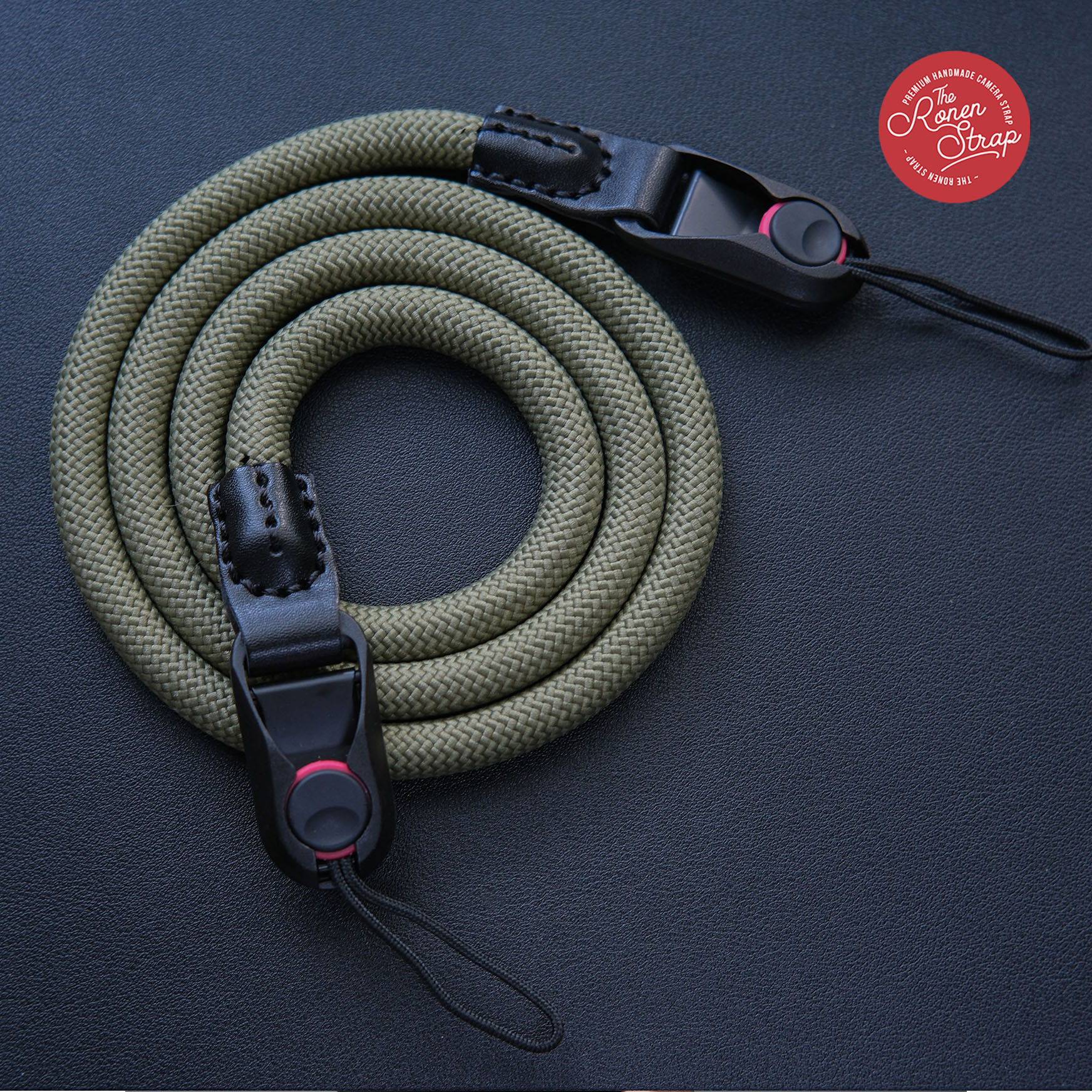 The Ronen strap - green khaki nylon QR 8 The Ronen strap - green khaki nylon