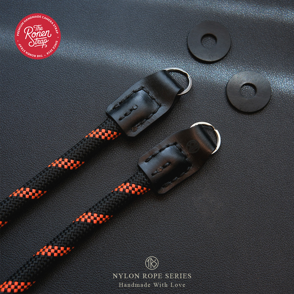 TRS Black orange dotted