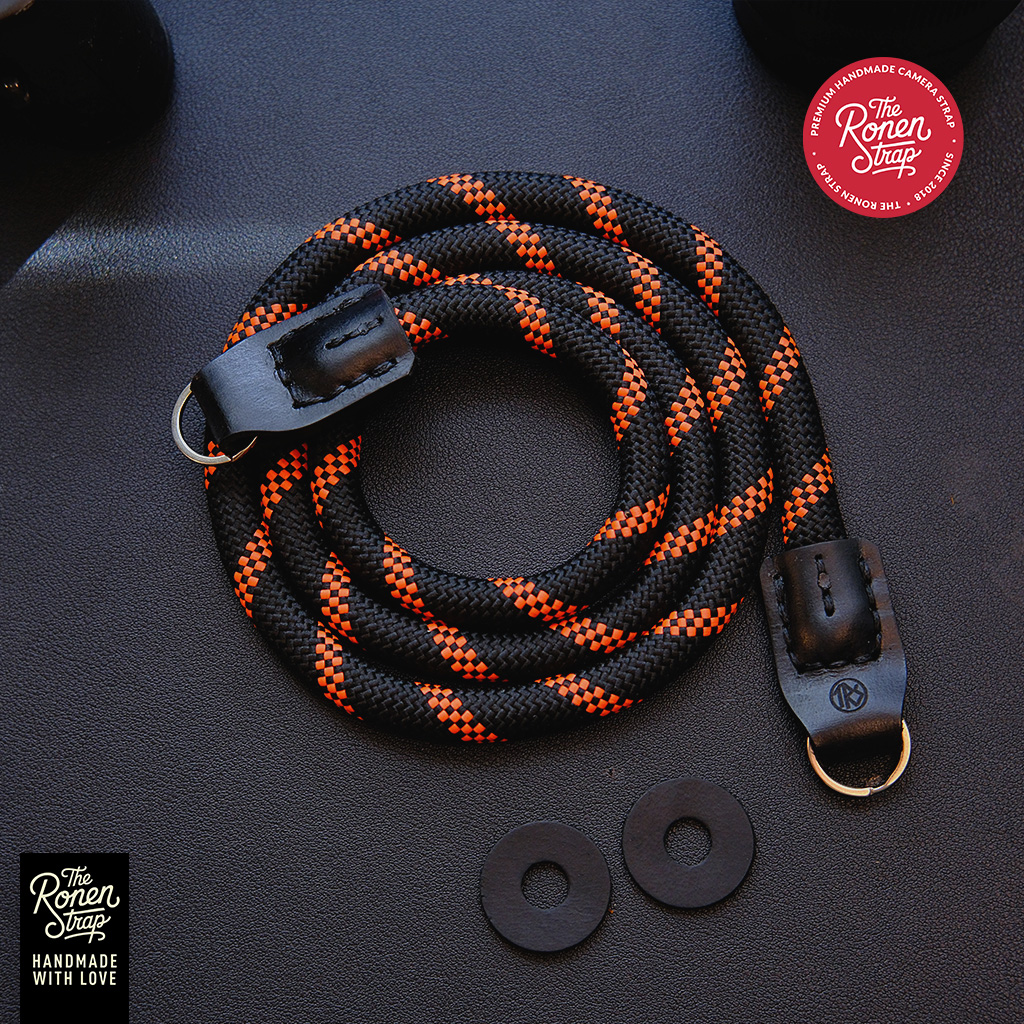 TRS Black orange dotted