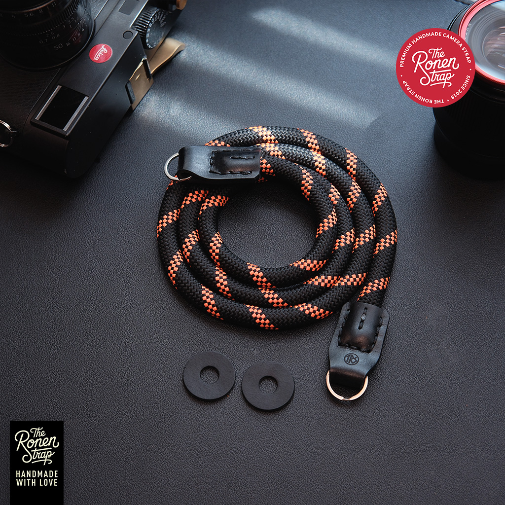TRS Black orange dotted