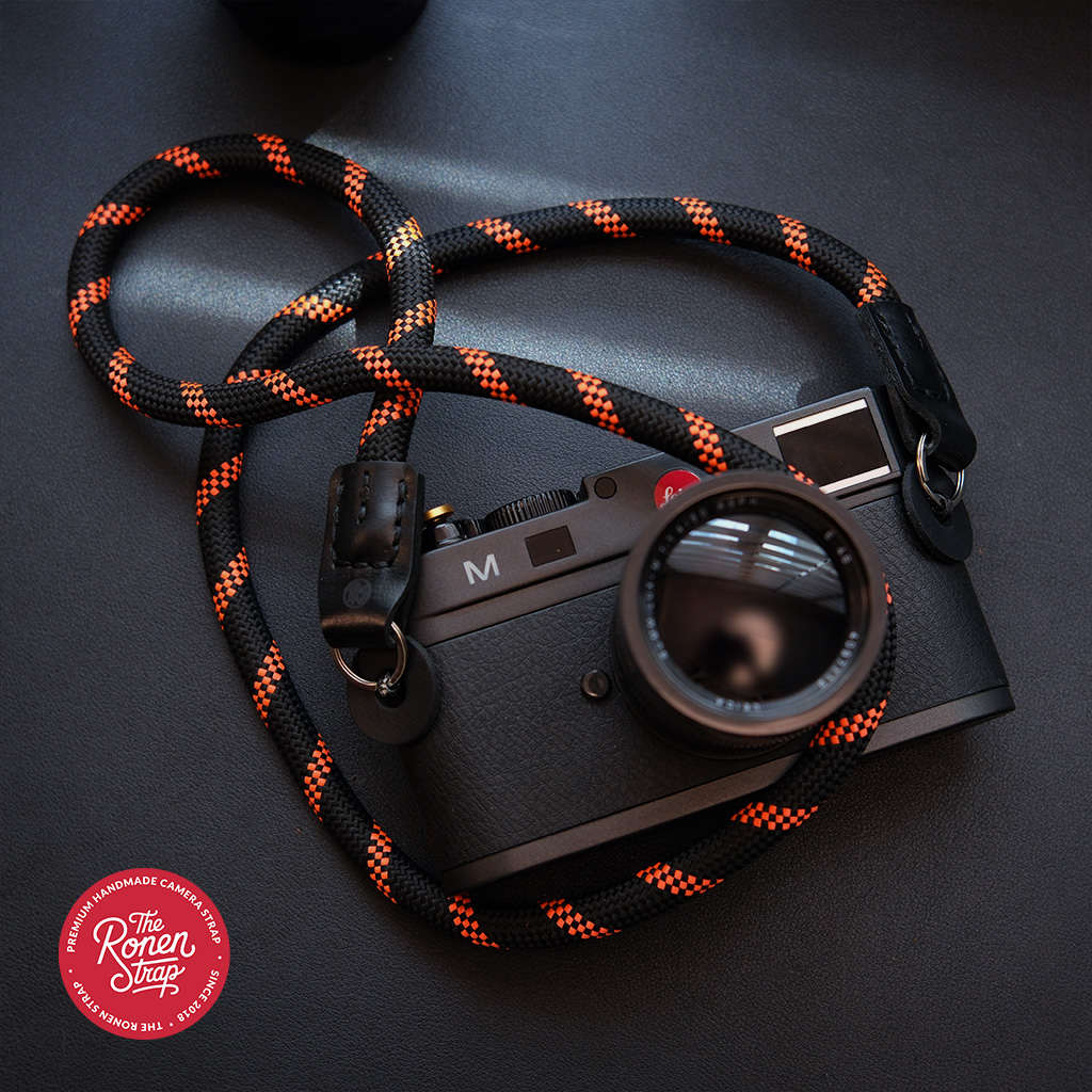 TRS Black orange dotted