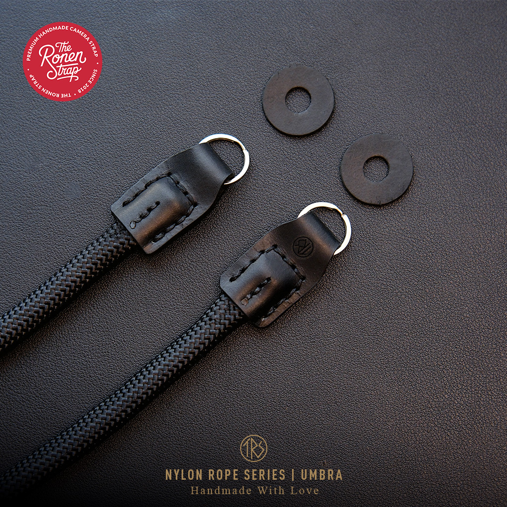 The Ronen Strap - Premium Handmade Kage Black Navy Nylon Rope Camera Strap for Mirrorless Cameras - Image 10