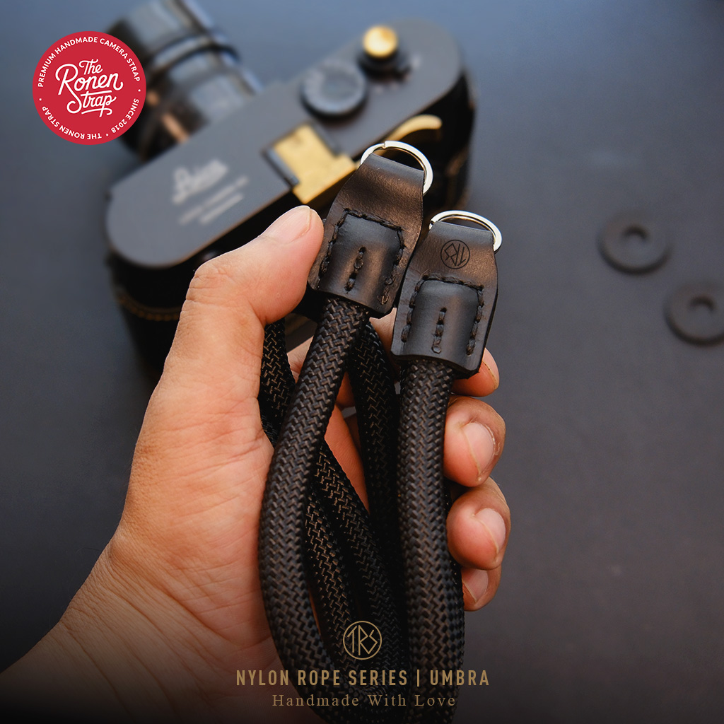 The Ronen Strap - Premium Handmade Kage Black Navy Nylon Rope Camera Strap for Mirrorless Cameras - Image 14