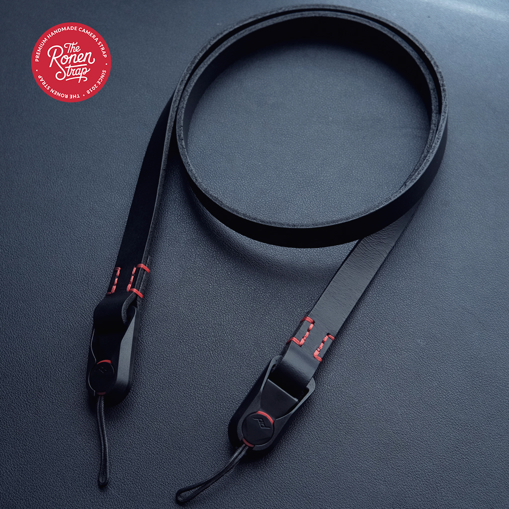 Gallery | The Ronen Strap TRS Red thread black leather 3
