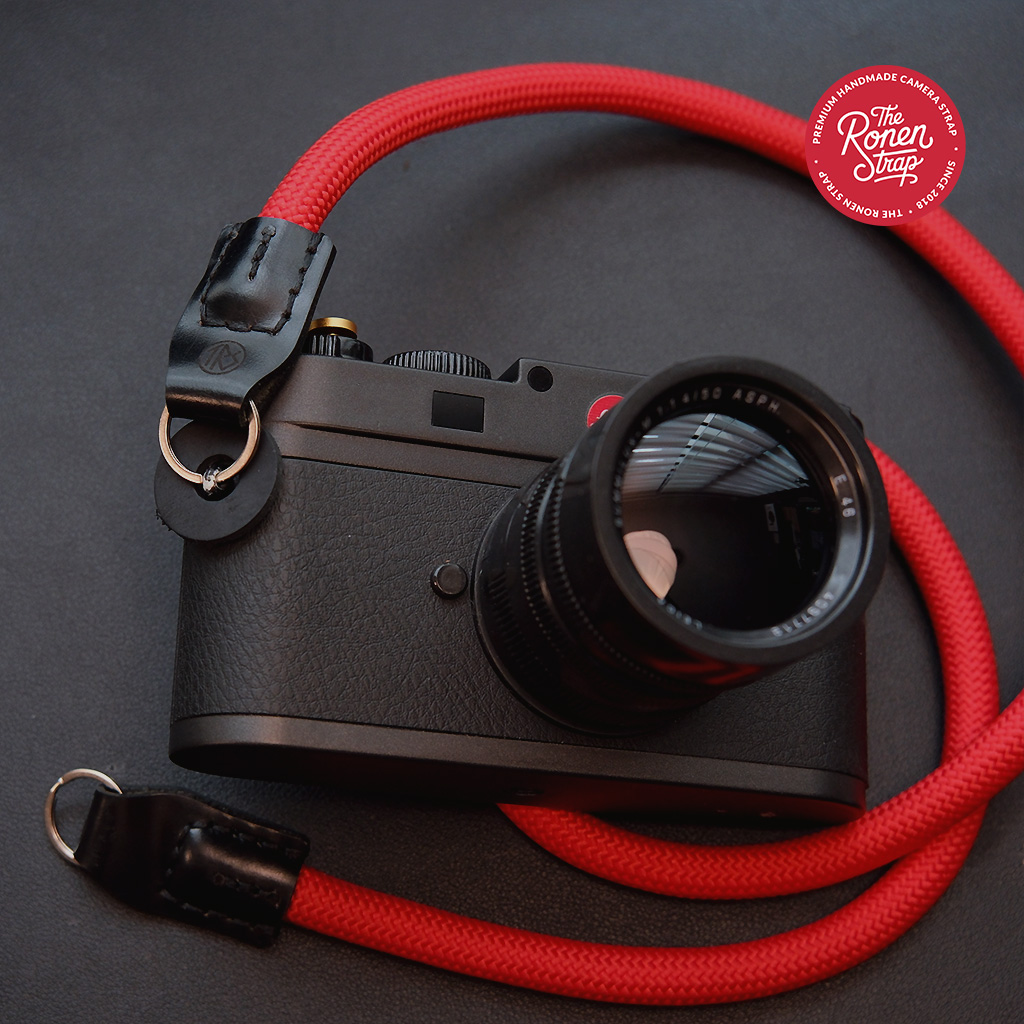 The Ronen Strap - Premium handmade Torri Red Nylon Rope Camera Strap for mirrorless cameras - Image 8