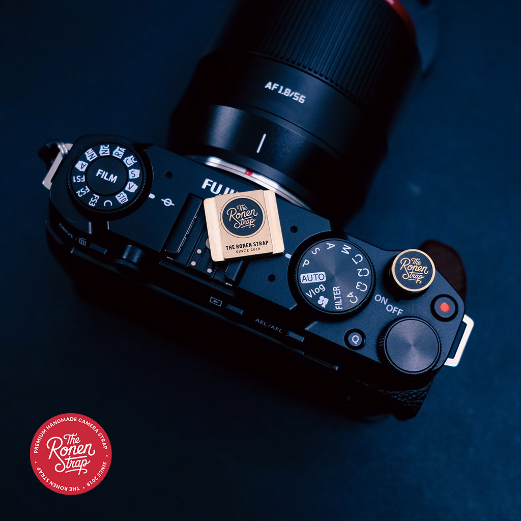 The Ronen Strap Brass Soft Shutter Release and Camera Hot Shoe | The Ronen Strap The Ronen Strap Hot Shoe