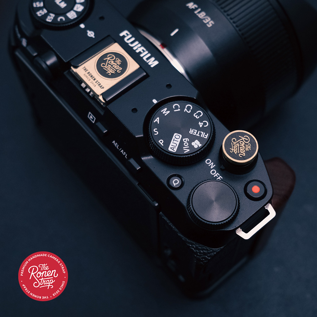The Ronen Strap Brass Soft Shutter Release and Camera Hot Shoe | The Ronen Strap The ronen strap Hot Shoe