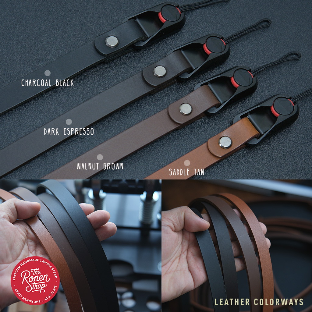 Full-Grain Leather Camera Strap - Dark Espresso
